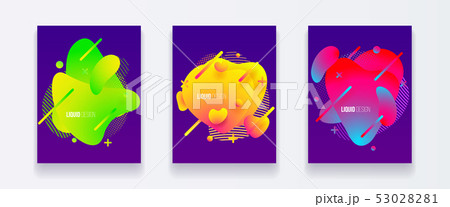 Abstract design set of liquid shapes Abstract design set of liquid shapes 53028281