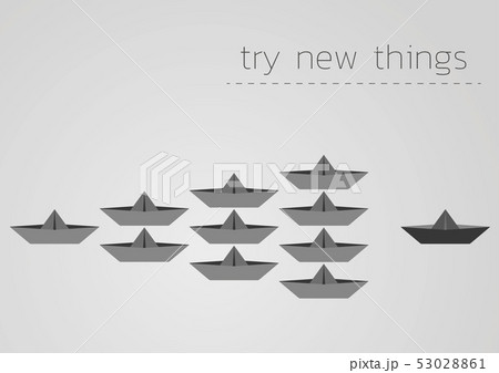 try new things with a folded paper boat try new things with a folded paper boat 53028861
