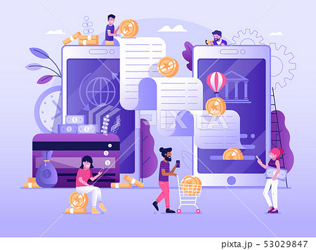 Online Mobile Transfer Concept Online Mobile Transfer Concept 53029847
