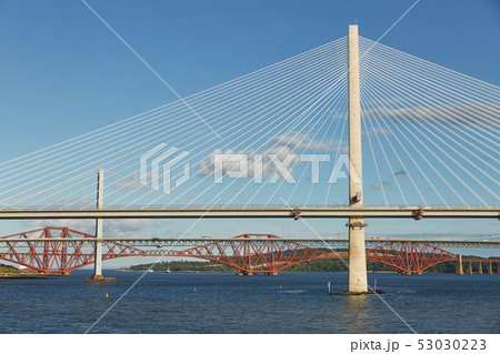 The new Queensferry Crossing bridge over the Firth 53030223