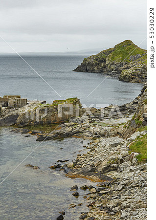 Coastal view toward the Knab in Lerwick, which is 53030229