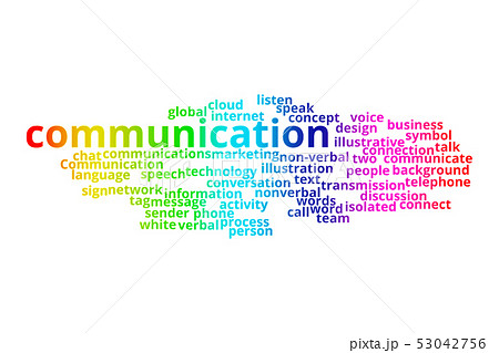 COMMUNICATION word cloud collage. Business and 53042756
