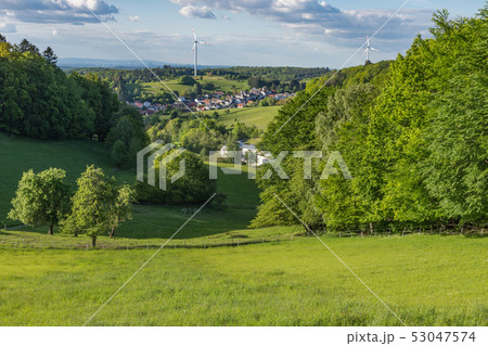 Landscape in beautiful Odenwald, Germany Landscape in beautiful Odenwald, Germany 53047574