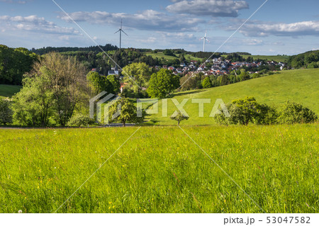 Landscape in beautiful Odenwald, Germany Landscape in beautiful Odenwald, Germany 53047582
