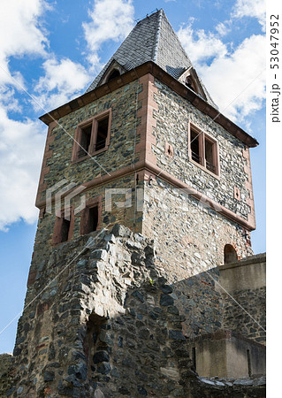 Tower of Castle Frankenstein, Odenwald, Germany Tower of Castle Frankenstein, Odenwald, Germany 53047952