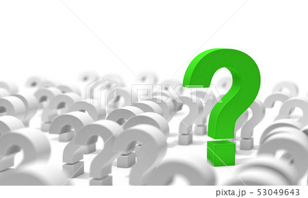 Question icon.3d illustration 53049643