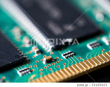 close-up of circuit board with integrated 53105025