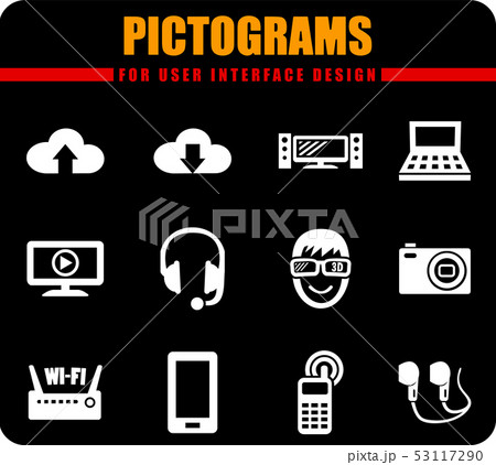 Hi tech icons set 53117290