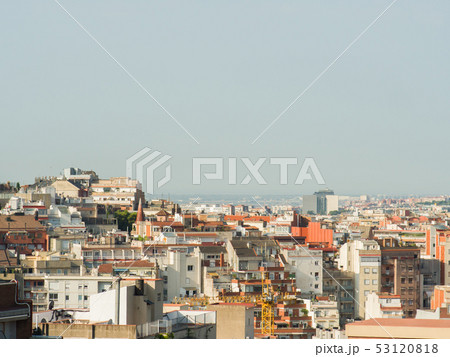 Panorama of the city of Barcelona from the top. 53120818