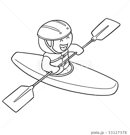 Vector Set Of Kayakのイラスト素材