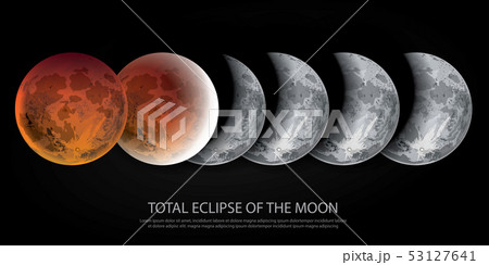 Total Eclipse of the Moon Vector illustration 53127641