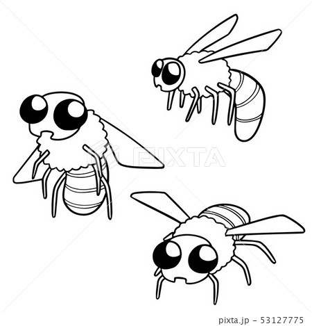 Vector Set Of Beesのイラスト素材