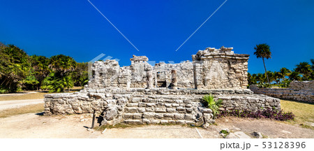Ancient Mayan ruins at Tulum in Mexico Ancient Mayan ruins at Tulum in Mexico 53128396