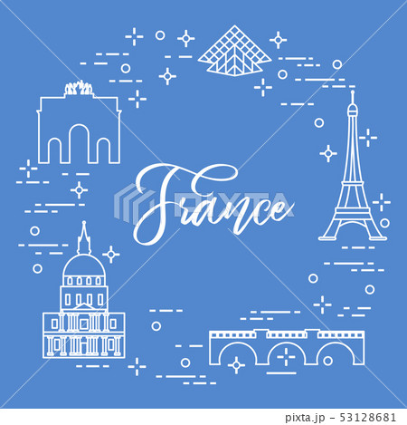 Famous buildings of Paris Symbols and landmarks. 53128681