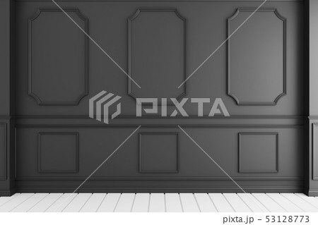 luxury room interior with black wall 53128773