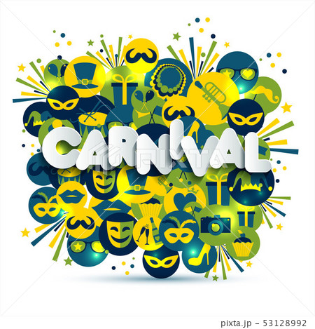 Bright vector carnival and sign Carnival 53128992