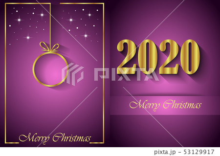 2020 Merry Christmas background. 53129917
