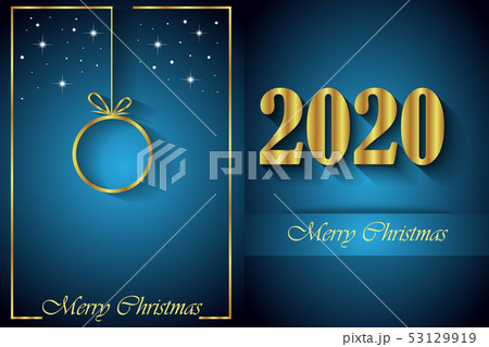 2020 Merry Christmas background. 53129919