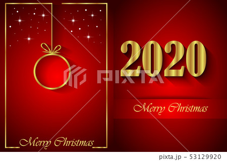 2020 Merry Christmas background. 53129920