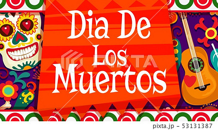 Dia de los Muertos Mexican calavera skull ornament Dia de los Muertos Mexican calavera skull ornament 53131387