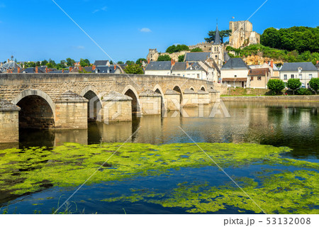Montrichard Old Town on Cher river, France Montrichard Old Town on Cher river, France 53132008