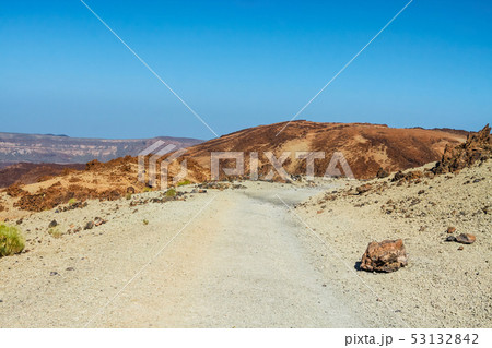 hiking path to the summit towards sandy Montana hiking path to the summit towards sandy Montana 53132842