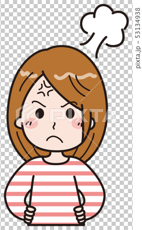 女性 怒るイラスト 女性 怒るイラスト 53134938
