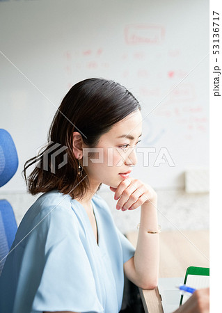 女性　ビジネスウーマン　仕事 53136717