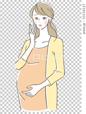 Troubled pregnant woman 53138127