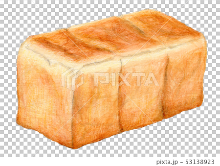 食パン3斤 パン 手描き 水彩のイラスト素材 [53138923] - PIXTA