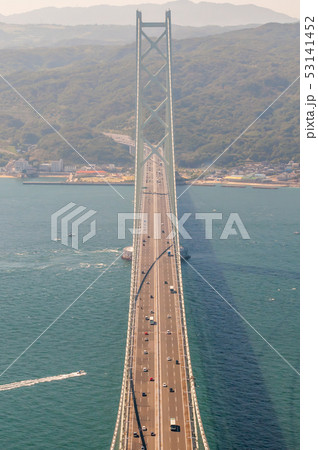 明石海峡大橋 海上300mからの大パノラマ 明石海峡大橋 海上300mからの大パノラマ 53141452