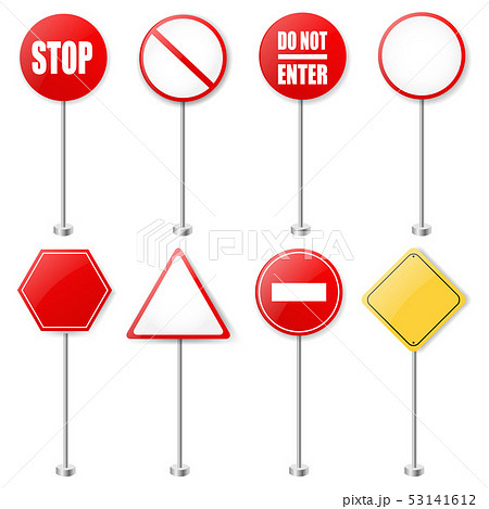 Stop Signs And Traffic Sign Collection 53141612