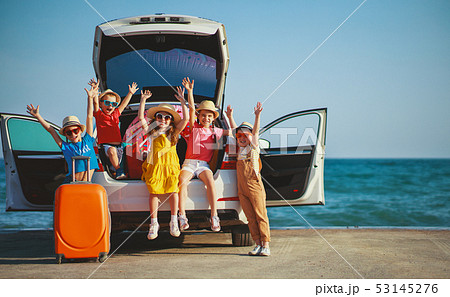 group happy children girls and boys friends   on   53145276