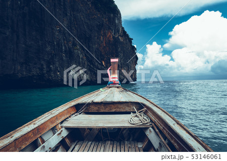Travel by long tail boat Sea and island Travel by long tail boat Sea and island 53146061