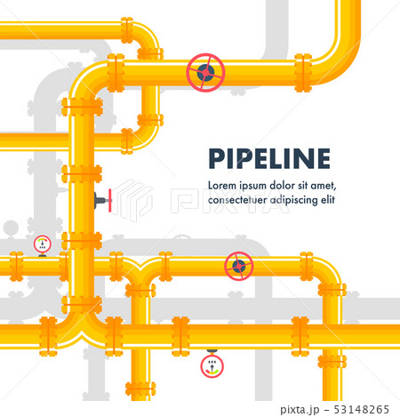 Pipeline background. Gas or oil pipes 53148265