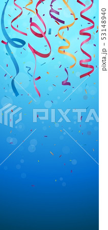 Colorful birthday celebration banner with confetti Colorful birthday celebration banner with confetti 53148940