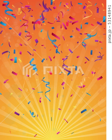 Colorful birthday celebration banner with confetti Colorful birthday celebration banner with confetti 53148941