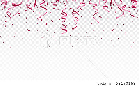 Beautiful ribbon and confetti 53150168