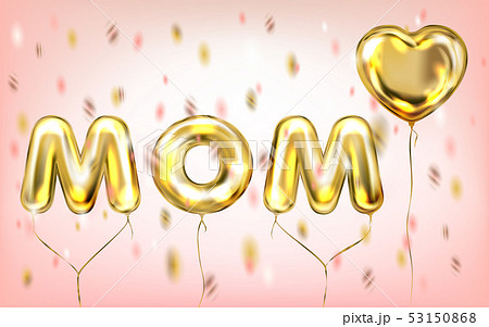 I Love Mom poster by shiny foil balloons I Love Mom poster by shiny foil balloons 53150868