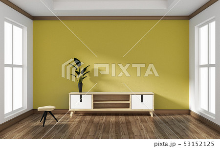 Smart TV in empty style room design .3D rednering Smart TV in empty style room design .3D rednering 53152125