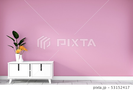 cabinet in modern pink empty room,minimal cabinet in modern pink empty room,minimal 53152417