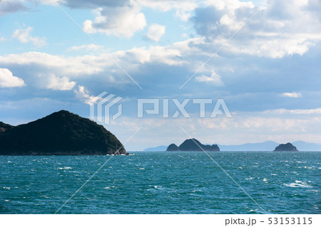 小豆島行きフェリーからの風景 四国・日本 小豆島行きフェリーからの風景 四国・日本 53153115