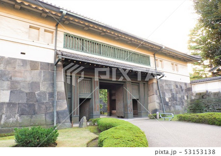 皇居　門　日比谷　東京　日本　東京観光　日本建築　江戸城 53153138