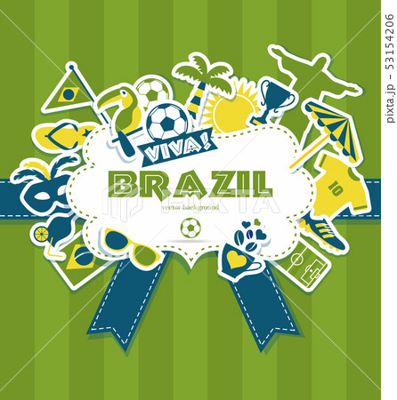 Vector Illustration of Brazil 53154206