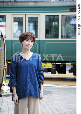 女性 旅行 ショートトリップ 散策 散歩 一人旅 女性 旅行 ショートトリップ 散策 散歩 一人旅 53155380