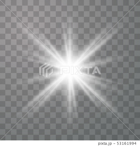 White glowing light burst explosion  53161994