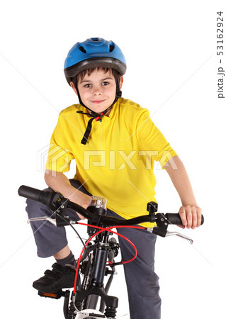 cyclist on white background 53162924