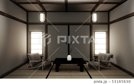 mock up living room with floor tatami mat mock up living room with floor tatami mat 53165630