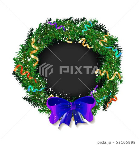 Christmas wreath on white background 53165998