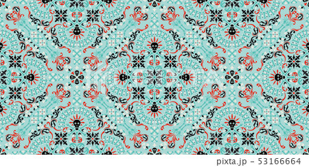 Vector seamless ornament paisley, skulls and bones Bandana Print, fabric neck scarf or kerchief Vector seamless ornament paisley, skulls and bones Bandana Print, fabric neck scarf or kerchief 53166664